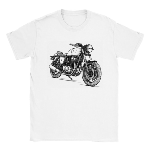 Vintage Motorbike Unisex T-Shirt - Retro Motorcycle Graphic Tee, Biker Style, Classic Design, Comfortable Fit, Gift for Riders