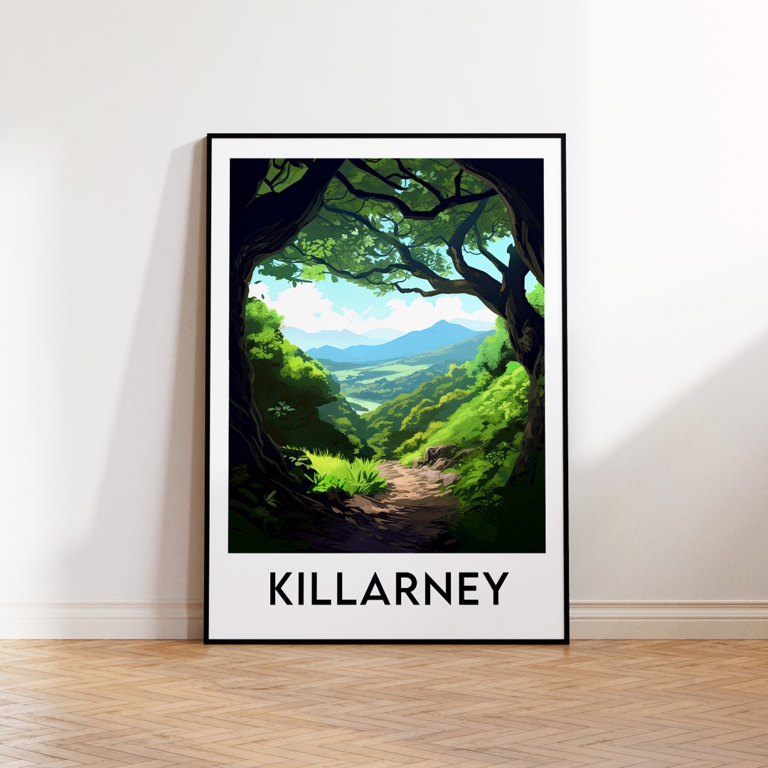 Killarney National Park Poster, Killarney Print, Killarney Ireland