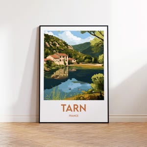 Tarn-poster, Tarn-kunstdruk, aanpasbare Tarn Frankrijk, vintage reisposter, Tarn Frankrijk-cadeau, Tarn Frankrijk-poster
