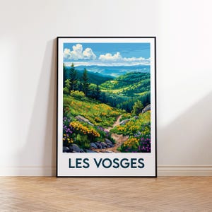 Les Vosges Poster, Les Vosges Art Print, Les Vosges France, Vintage Travel Poster, Les Vosges France Gift, Affiche Les Vosges France