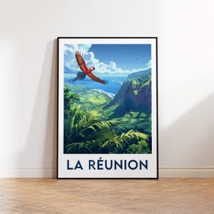 Reunion Island Poster, Reunion Island Art Print, Reunion Island France, Reunion Island France Gift Poster, Reunion Island France Poster