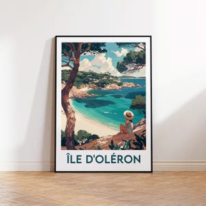 Oléron Island Poster, Oléron Island Kunstdruck, Oléron Island Frankreich, Reiseposter, Oléron Island Frankreich Geschenk, Oléron Island Poster Frankreich