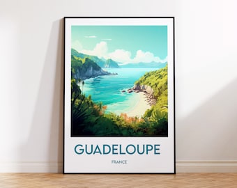 Guadeloupe Island, Guadeloupe poster, Guadeloupe poster, Guadeloupe art print, Guadeloupe France