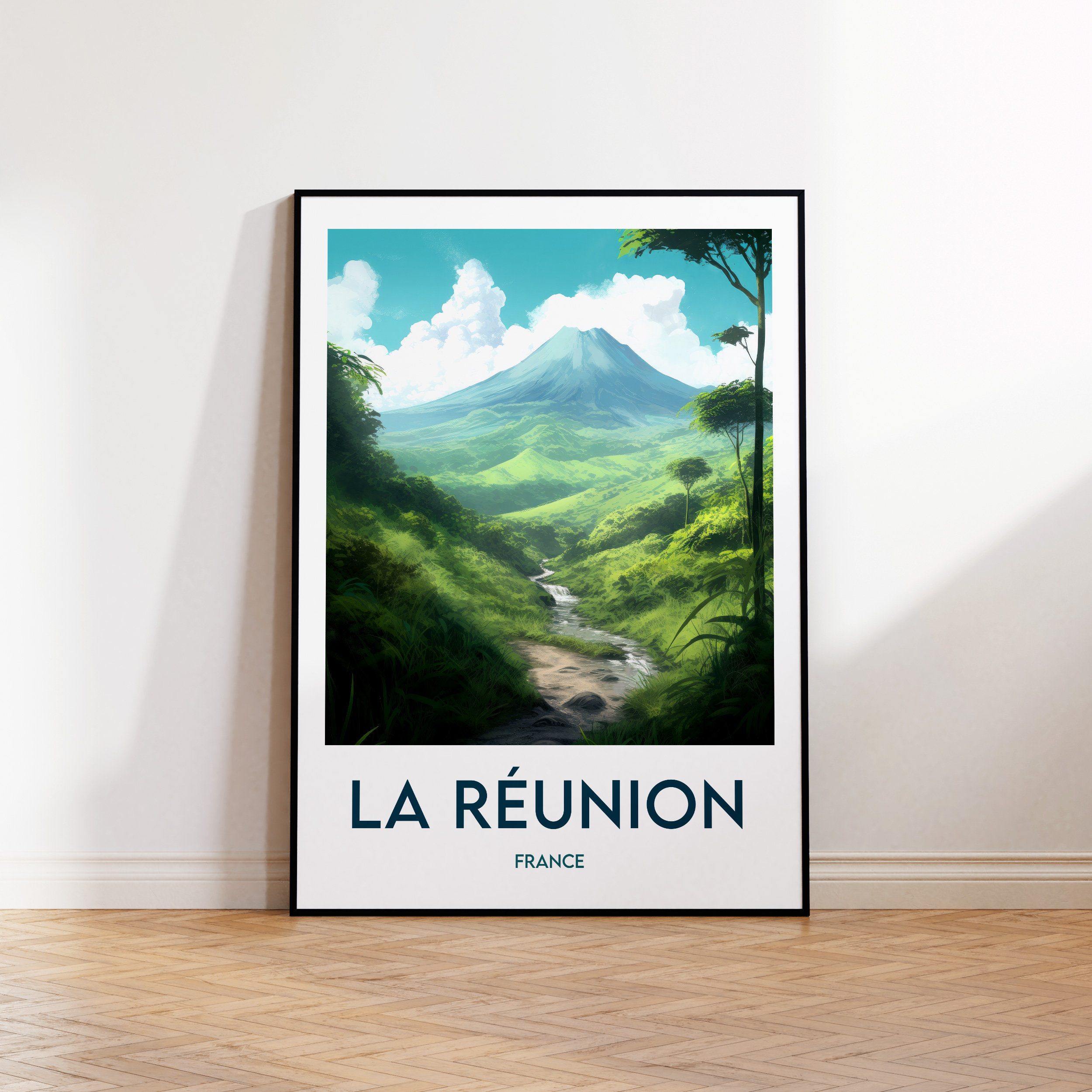Affiche de la Réunion, Île de la Réunion, La Réunion Poster, The