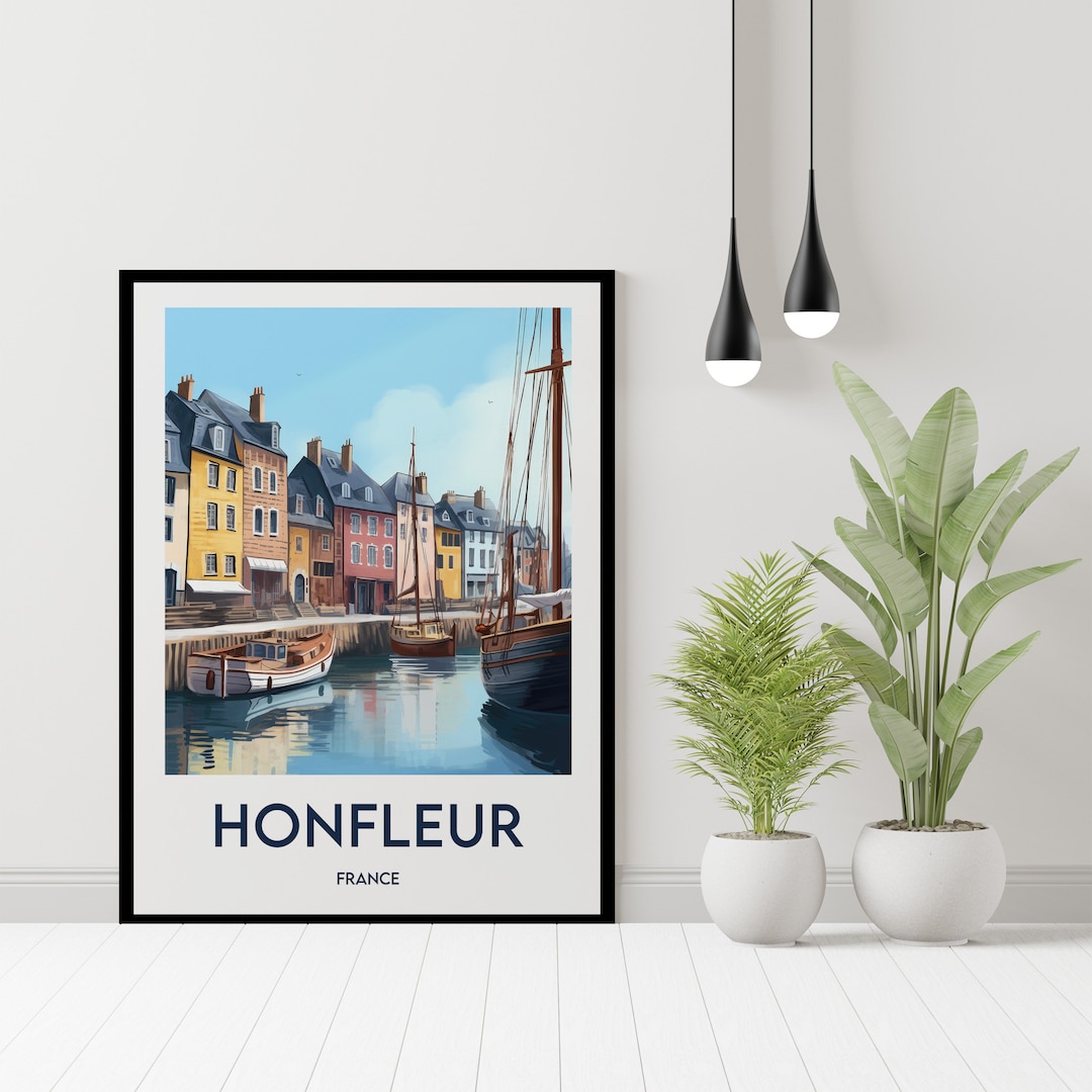 Honfleur Poster Honfleur Normandy Poster Honfleur Normandy - Etsy