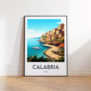Calabria poster, Reggio Calabria art print, Calabria gift, Calabria wall art, Calabria Italy