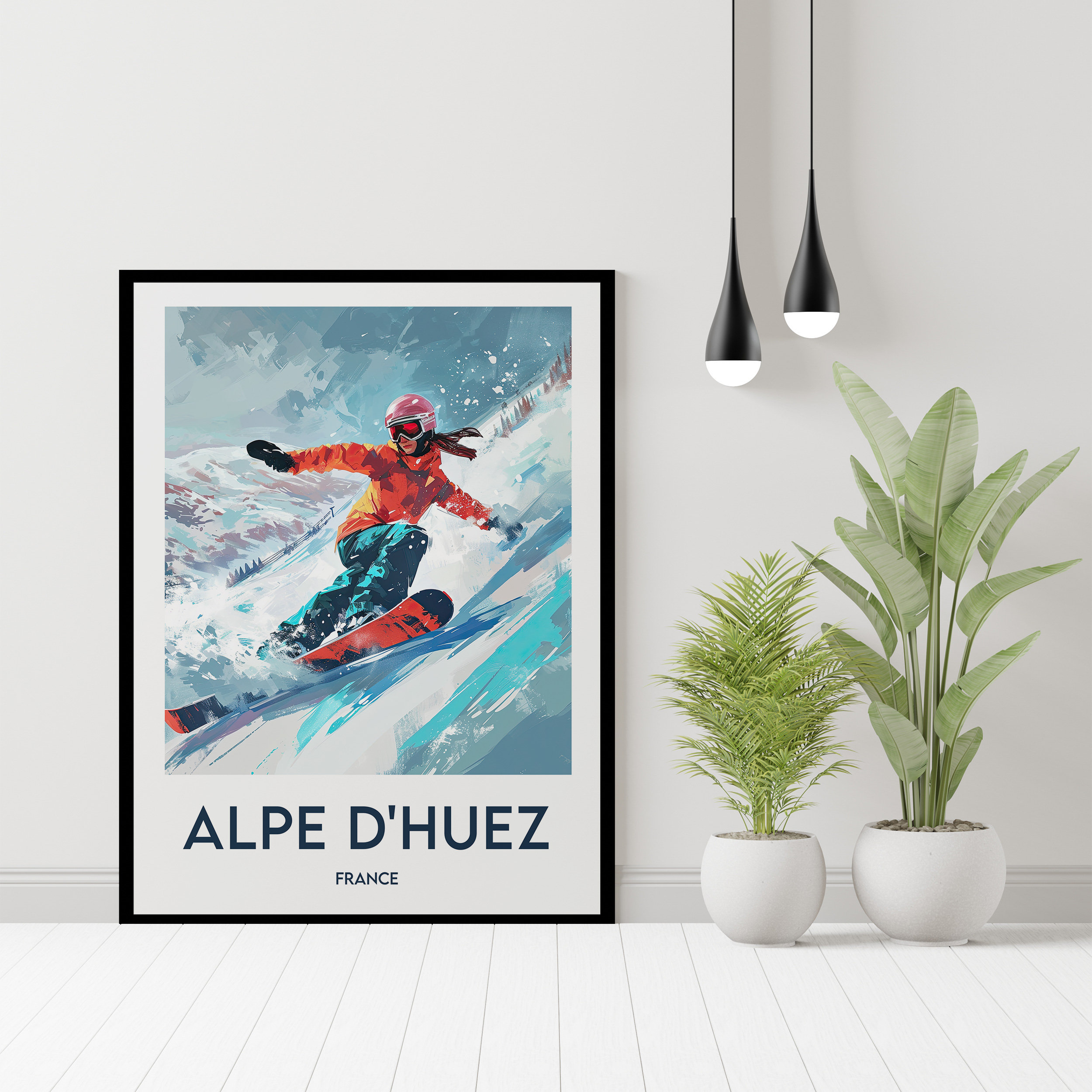 Alpe D'huez Poster, Alpe D'huez Travel Poster, Alpes Huez Art Print ...