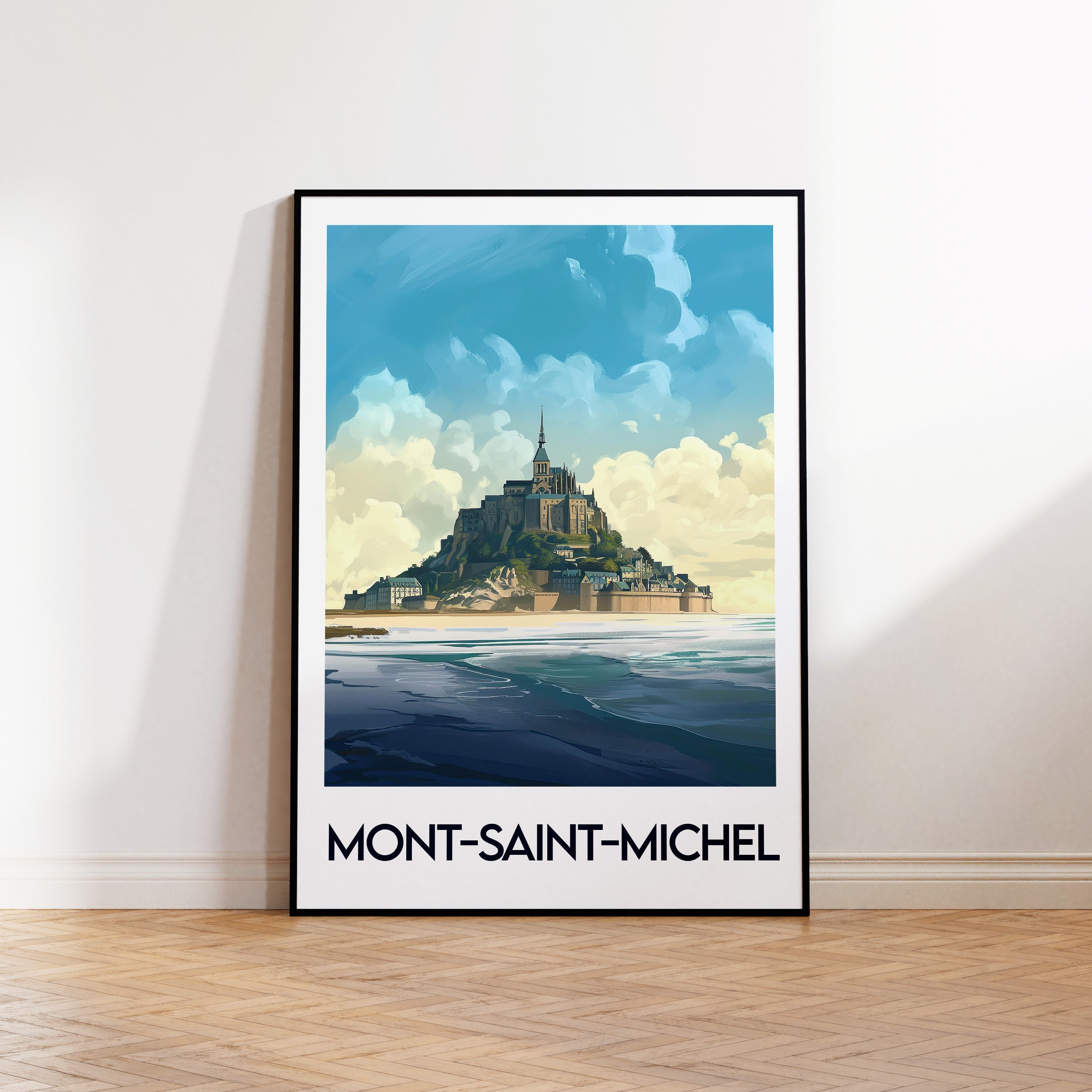 Mont Saint Michel Poster, Mont-saint-michel Art Print, Mont