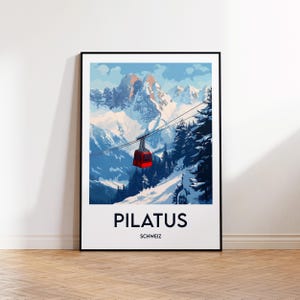 Pilatus Poster, Mount Pilatus Art Print, Mount Pilatus Switzerland, Travel Poster, Pilatus Switzerland Gift, Pilatus Switzerland Poster