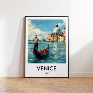 Venice Poster, Venice Art Print, Venice Italia, Venice Italy Gift, Vintage Travel Poster, Venice Italy Poster