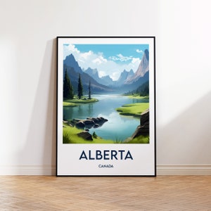 Alberta Canada poster, Alberta Canada print, Alberta gift, Alberta wall art, Alberta Canada