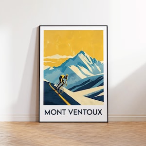 Mont Ventoux Poster, Mont Ventoux Art Print, Mount Ventoux Tour de France, Mont Ventoux France Gift, Mont Ventoux France Poster