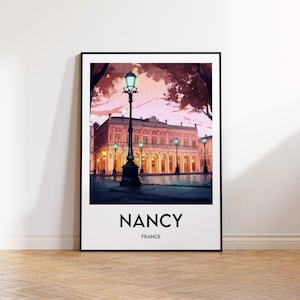 Nancy Poster, Nancy Poster, Nancy France Print, Nancy Illustration, Vintage Travel Poster, Nancy Gift Idea