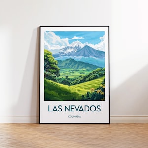 Las Nevados Poster, Las Nevados Art Print, Las Nevados Colombia, Las Nevados Colombia Gift, Las Nevados Colombia Poster