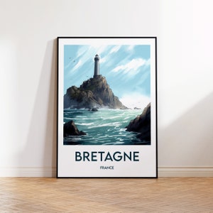 Brittany poster, Brittany poster, Brittany print, Brittany France gift idea
