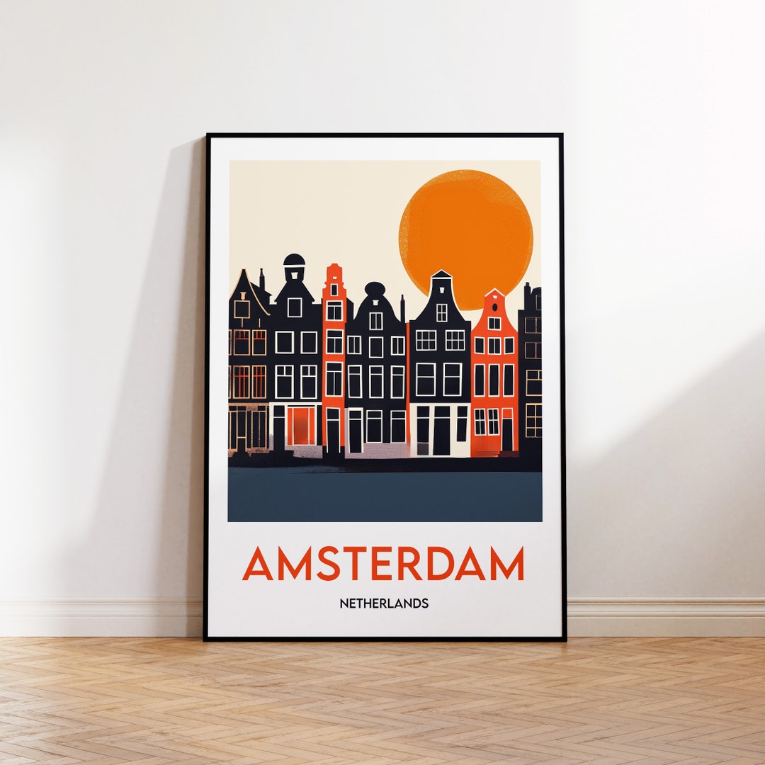 Amsterdam Reise-Make-up-Tasche – Wasserabweisend, 23 X 17 Cm, Souvenir-Geschenk Mit Amsterdam-Motiv