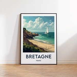 Brittany Poster, Brittany Print, Brittany Illustration, Brittany Gift, Vintage Travel Poster, Breizh Poster