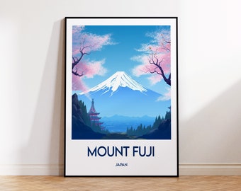 Fuji-Poster, Fuji-Druck, Fuji-Geschenkidee, Fuji-Motiv aus Japan