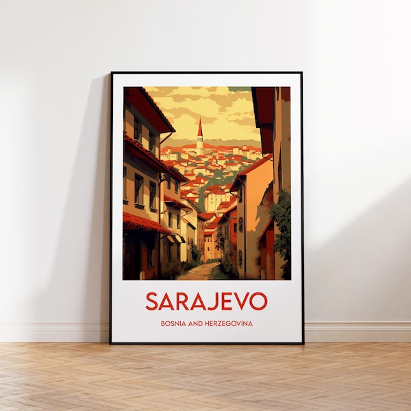 Sarajevo Poster Etsy