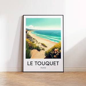 Le Touquet Poster, Le Touquet Poster, Le Touquet Paris Beach Print, Le Touquet Paris Beach, Paris Beach Gift Ideas