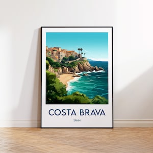 Costa Brava Poster, Costa Brava Druck, Costa Brava Geschenk, Costa Brava Katalonien Wandkunst, Costa Brava Spanien