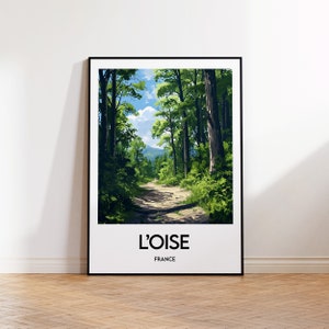 L&#39;oise Poster, L&#39;oise Art Print, L&#39;oise France Illustration, Vintage Travel Poster, L&#39;oise France Poster, Oise France Gift