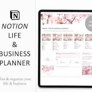 Notion Template Notion Life Planner Notion Business Planner Life Notion Planner Template Business Notion Dashboard All in One Notion Planner