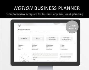 Notion Business Planner Template, Goal Planner (Digital Download)