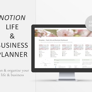 Notion Life and Business Planner, Notion Life Business, Notion Everything, Notion Business Development, Notion Second Brain Notion Dashboard