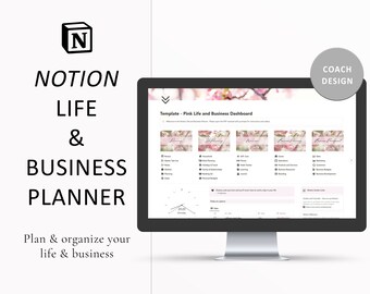 Notion Template Business and Life Planner, Notion Dashboard Notion Project Management Notion Habit Tracker Notion Business Plan Branding Hub