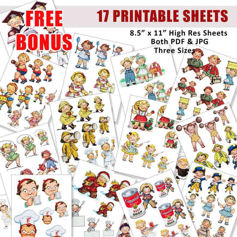 Food Ads Campbells Soup Kids PNG Files Advertisements Downloadable ...