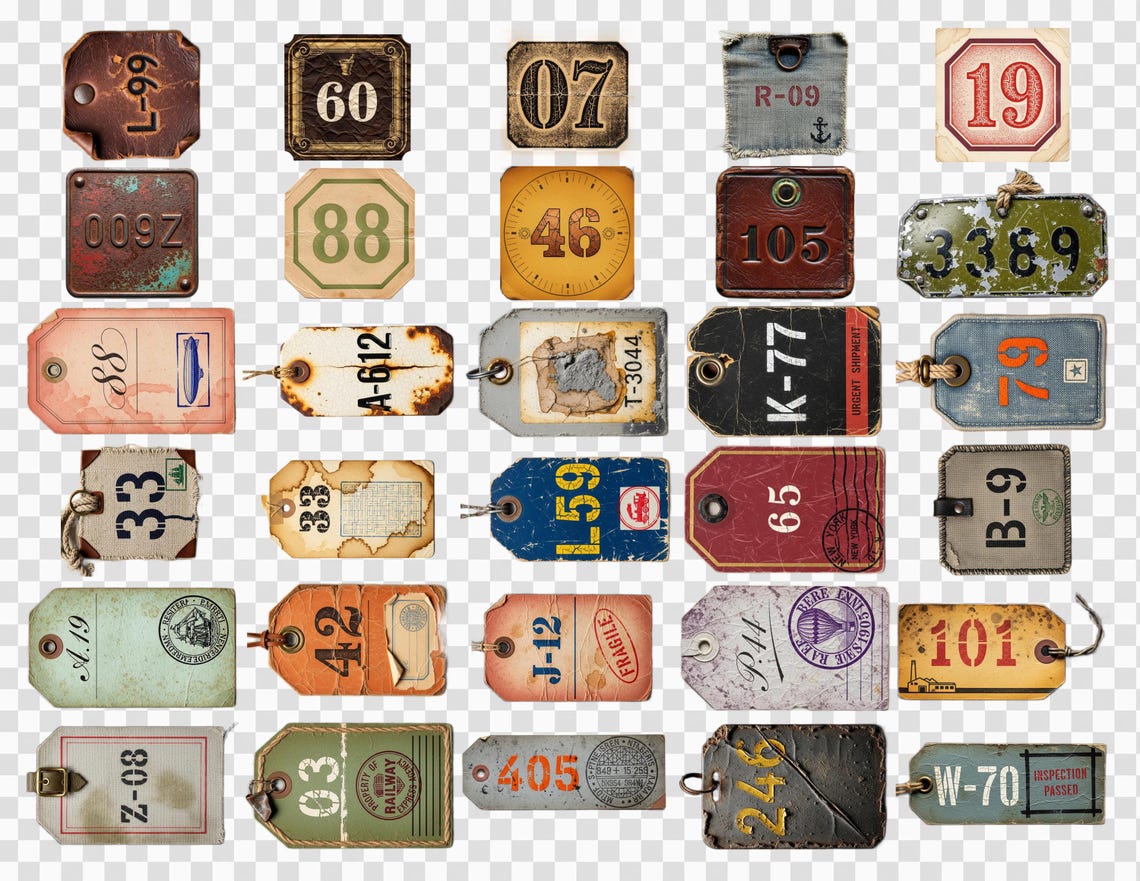 Junk Journal Tags Tickets Vintage Ephemera (digital Download) - Etsy