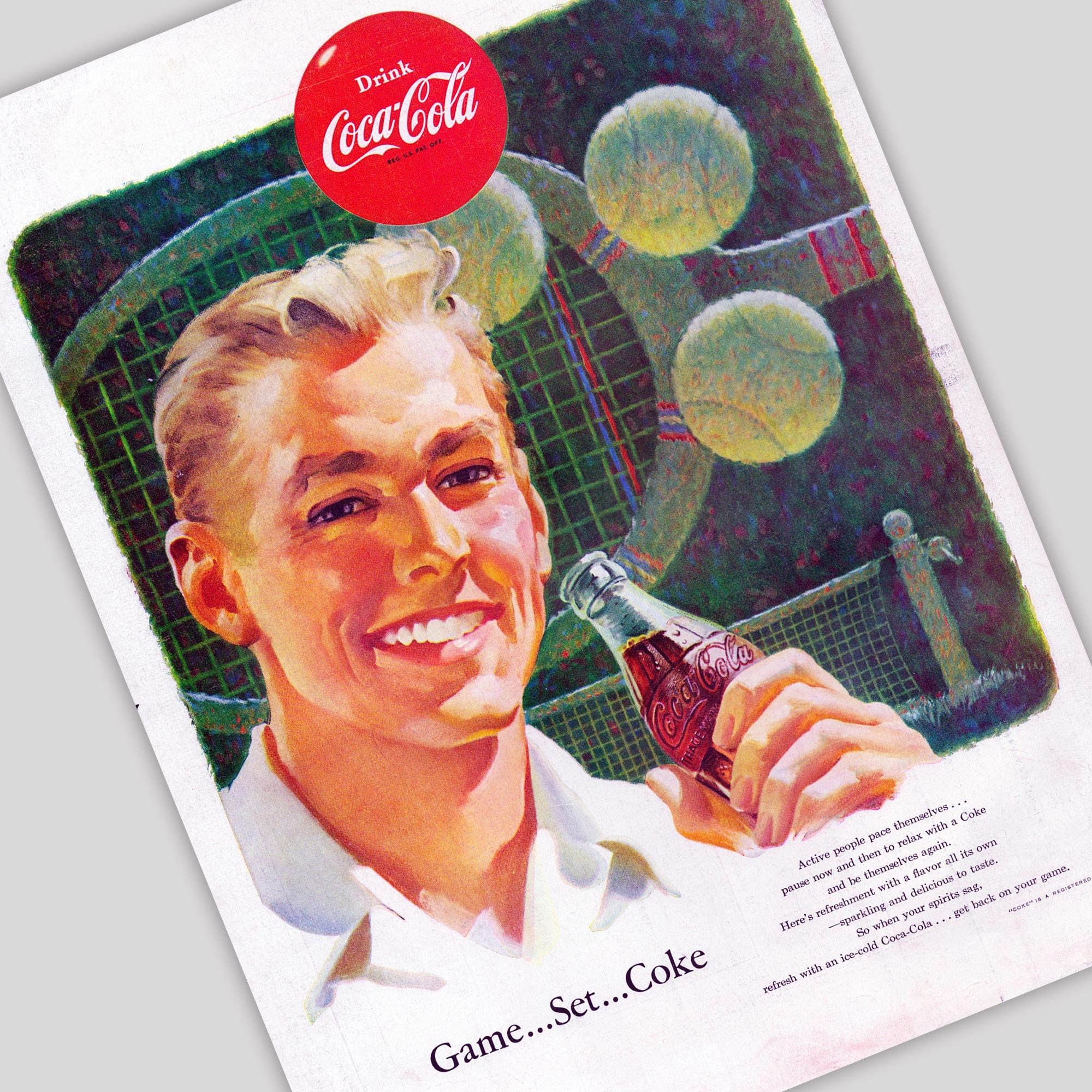 Coca Cola Ads Vintage Coke Advertisements 1930s Through 1950s Printable ...