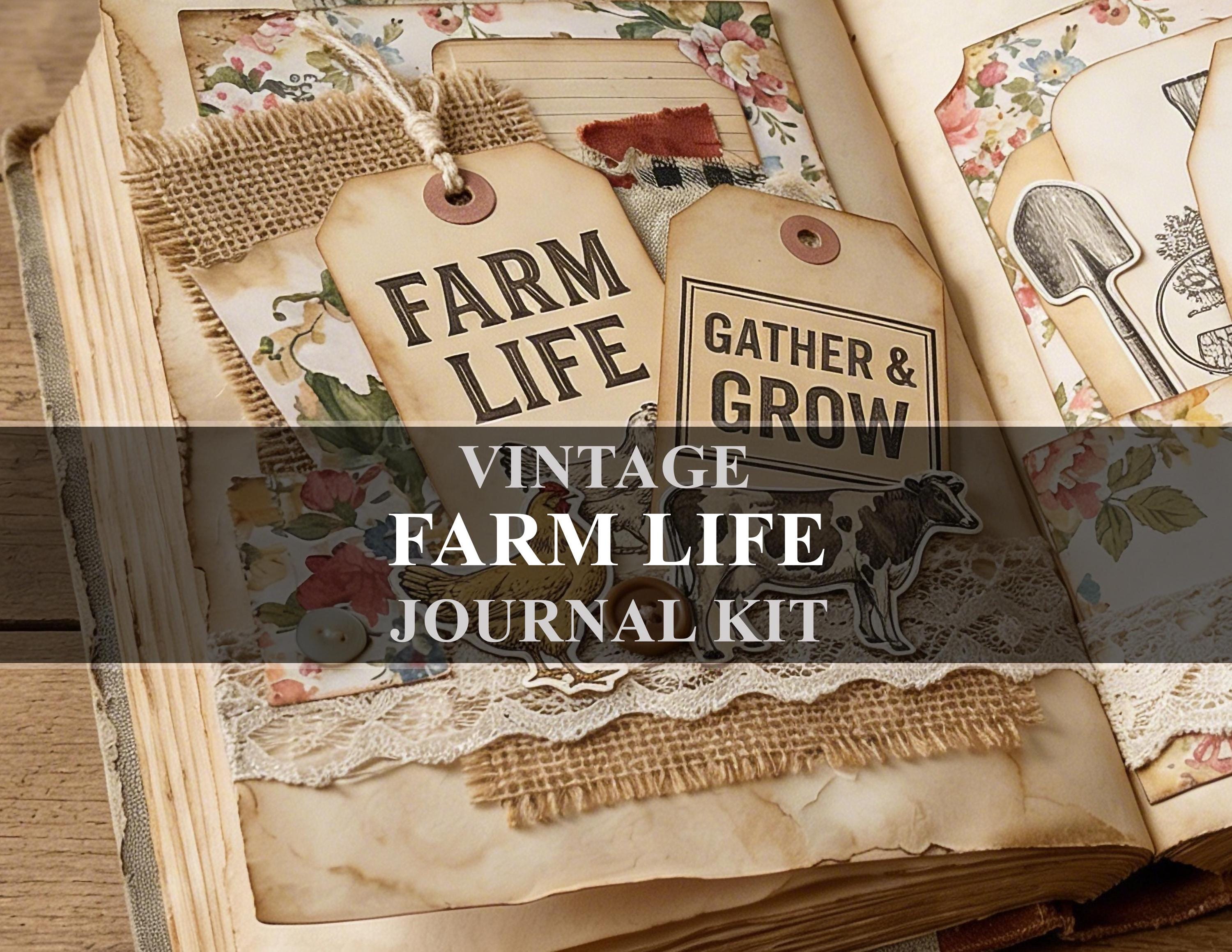 Farm Life Vintage Junk Journal Kit Ephemera (digital Download) - Etsy