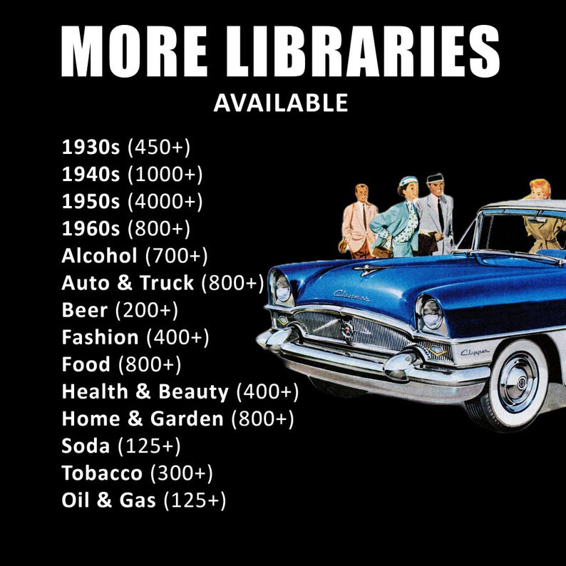 Vintage Pontiac Car Poster Coupe 1950s Auto Digital Download 50s