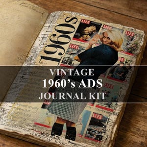 1960s Advertisements Vintage Junk Journal Kit 60s Ads Ephemera (Digital Download)
