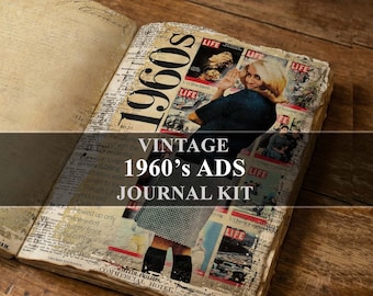 1960s Advertisements Vintage Junk Journal Kit 60s Ads Ephemera (Digital Download)