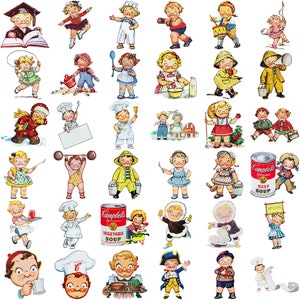 Anúncios de comida para crianças de sopa Arquivos PNG Anúncios PDF para impressão para download Folhas JPG Colagem Diários Coleção Clip Art Mídia mista