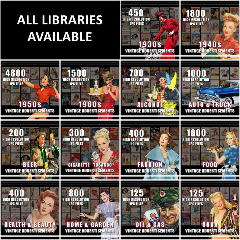 1930s Vintage Ads Retro 30s Advertising Art (Digital Download) image 9