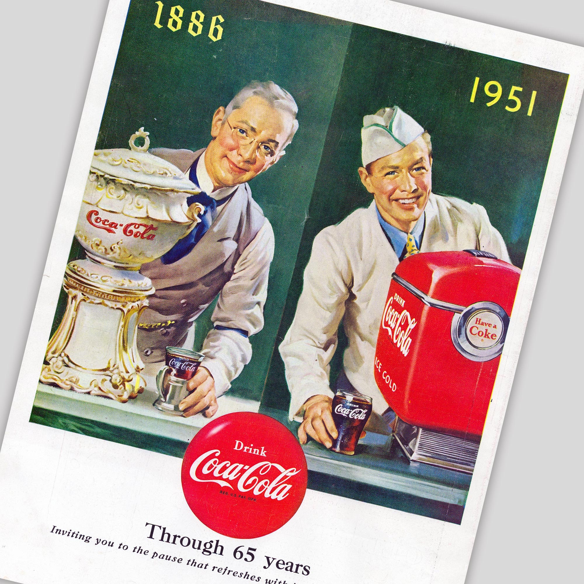 Coca Cola Ads Vintage Coke Advertisements 1930s Through 1950s Printable ...