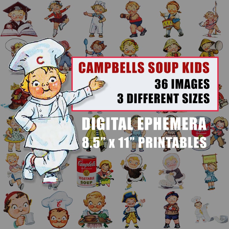 Digital Ephemera Vintage Food Ads Campbells Soup Kids Advertisements ...
