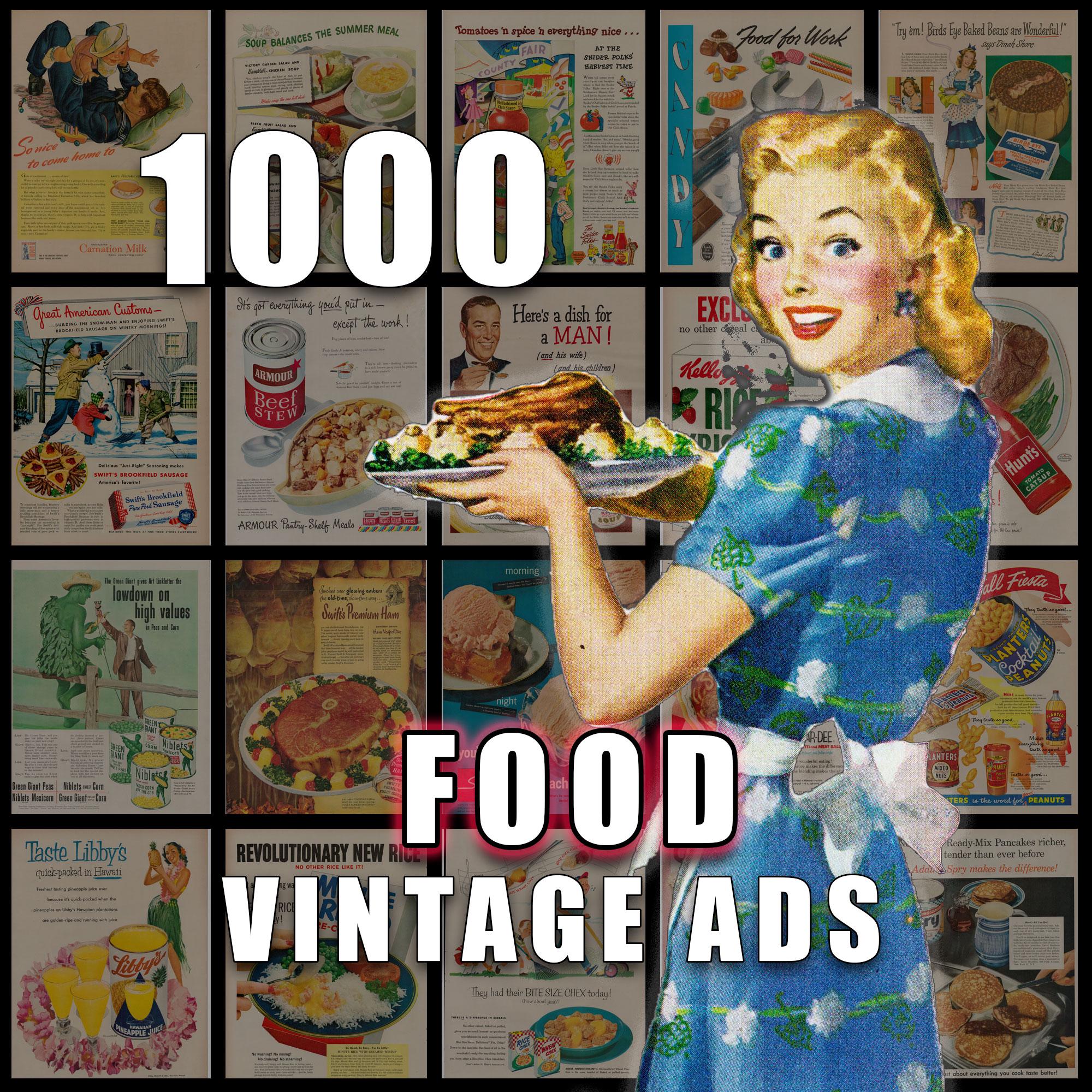 Food Ads Vintage Kitchen Advertisement Retro Art (digital Download