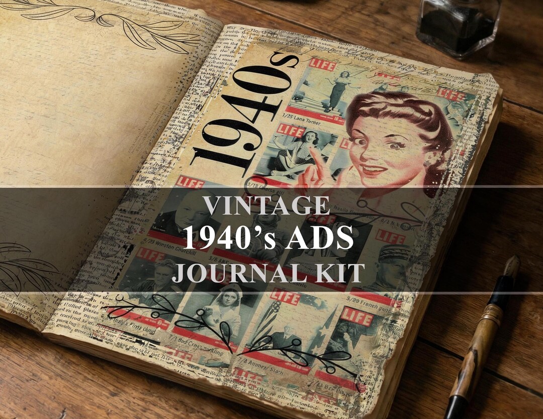 1940s Advertisements Vintage Junk Journal Kit 40s Ads Ephemera (digital Download) - Etsy