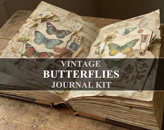 Zestaw do dziennika „Butterfly Junk Journal” (do pobrania w wersji cyfrowej)