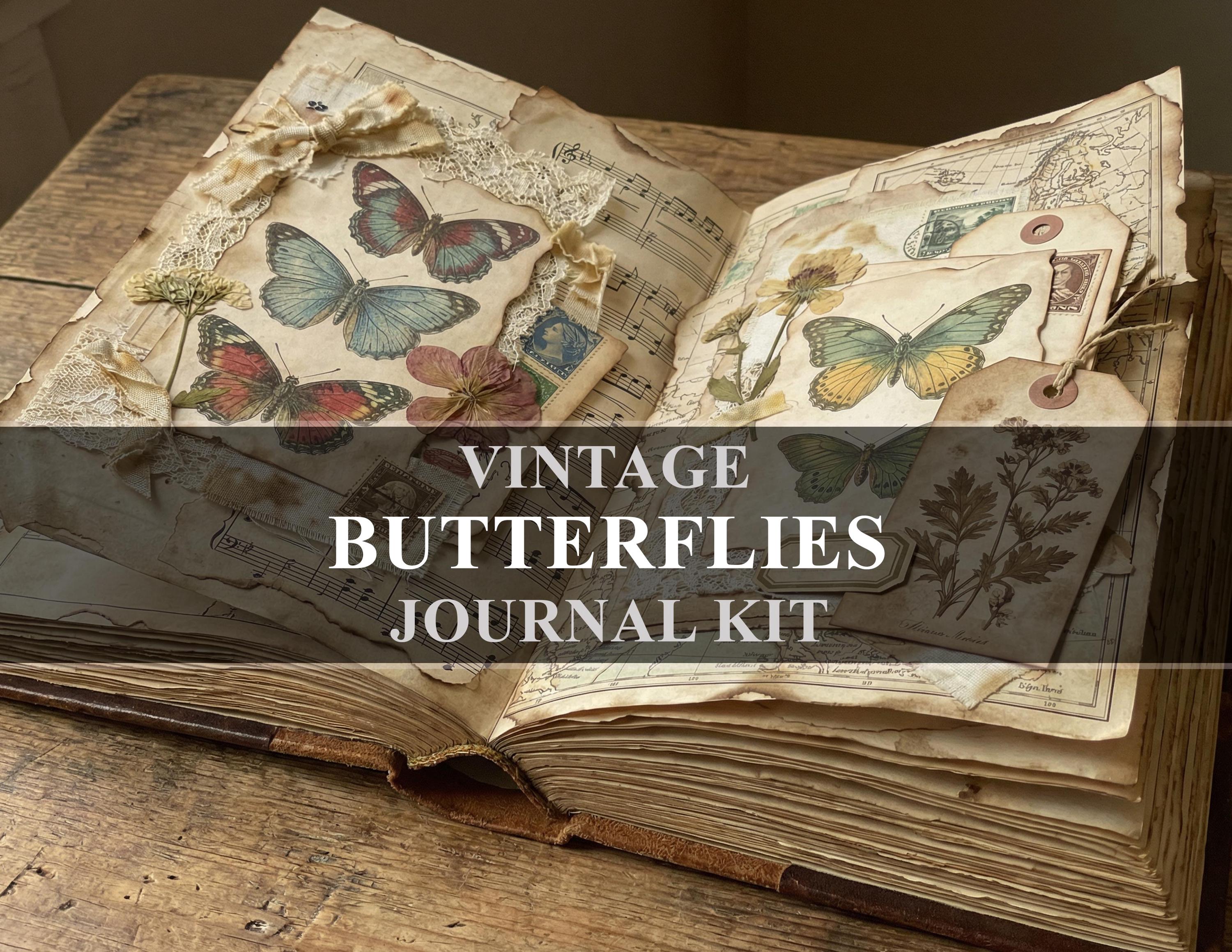 Butterfly Junk Journal Kit Ephemera (digital Download) - Etsy