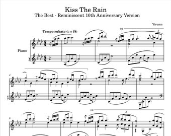 Yiruma - Kiss The Rain (Piano Sheet Music) PDF