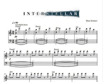 Hans Zimmer - Interstellar Cornfield Chase (Partition pour piano) pdf