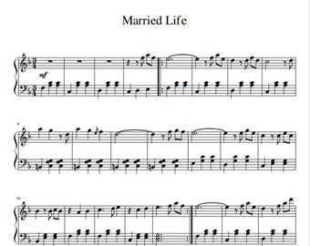 Giacchino - Married Life - From UP (Piano Sheet Music) PDF