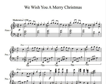 We Wish You A Merry Christmas (Piano Sheet Music) Downloadable PDF