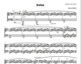 Jamie Duffy - Solas (Piano Sheet Music) PDF